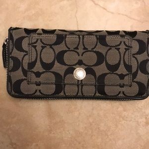 Coach Black and Grey Wallet